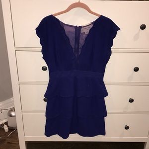 Blue scallop dress